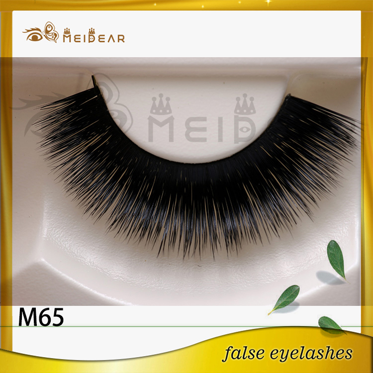 Wholesale natural looking mink strip eyelashes with custom logo 